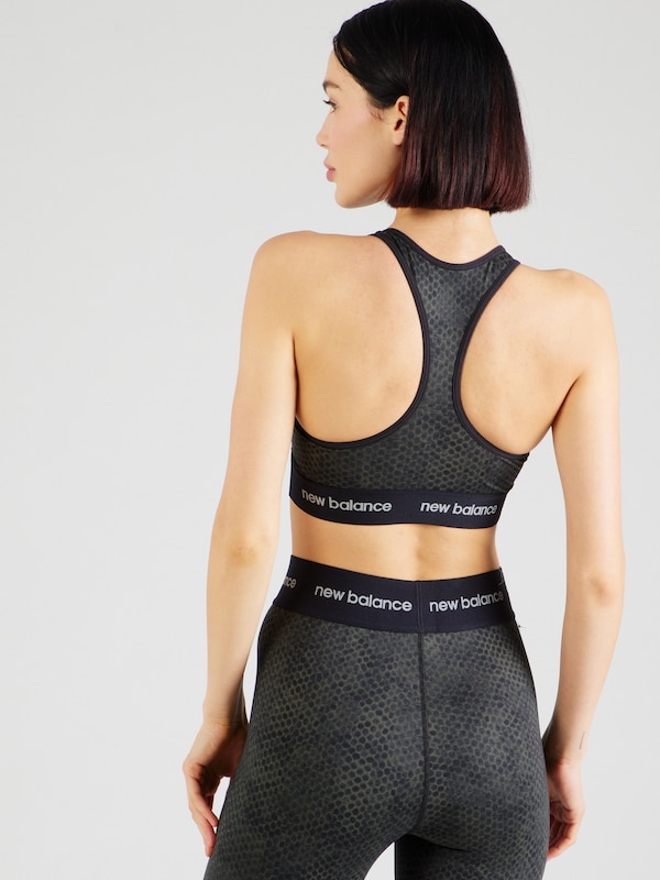 New Balance Bustino Reggiseno Sportivo In Nero