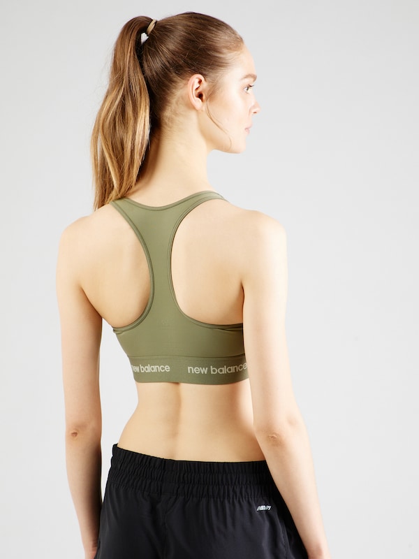 New Balance Bustino Reggiseno Sportivo In Verde Pastello