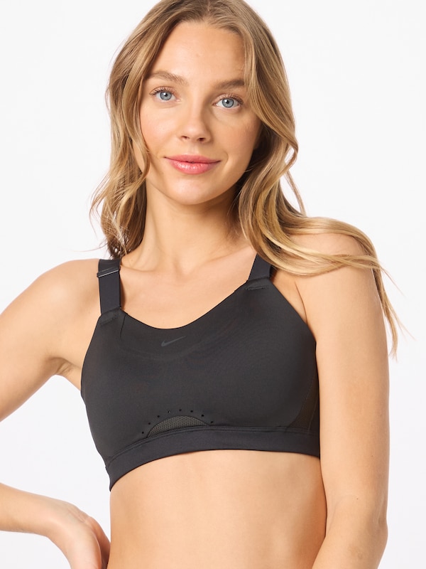 NIKE Bustino Reggiseno Sportivo 'ALPHA' In Nero