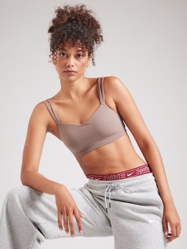 NIKE Bustino Reggiseno Sportivo In Cappuccino