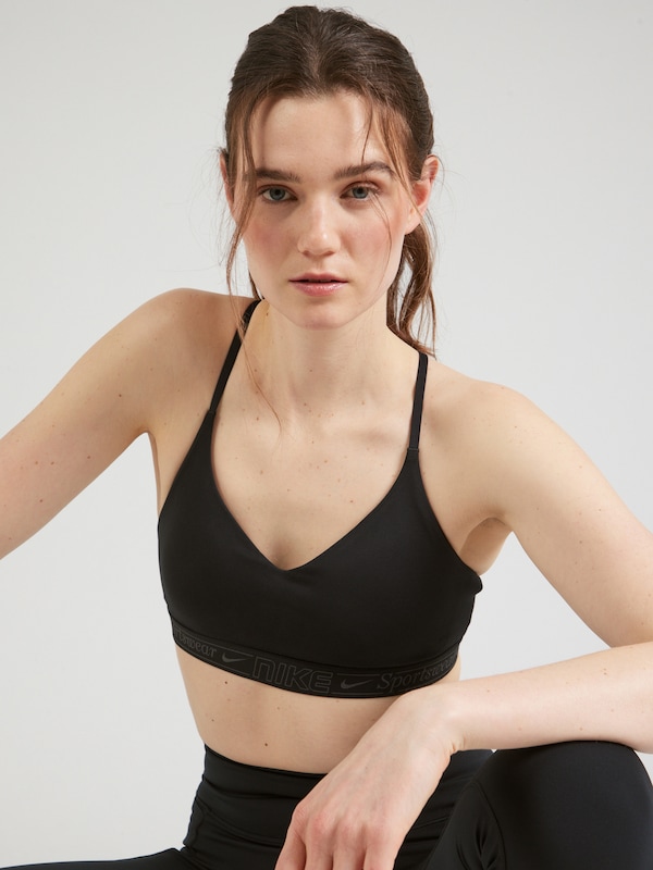 NIKE Bustino Reggiseno Sportivo 'INDY' In Nero
