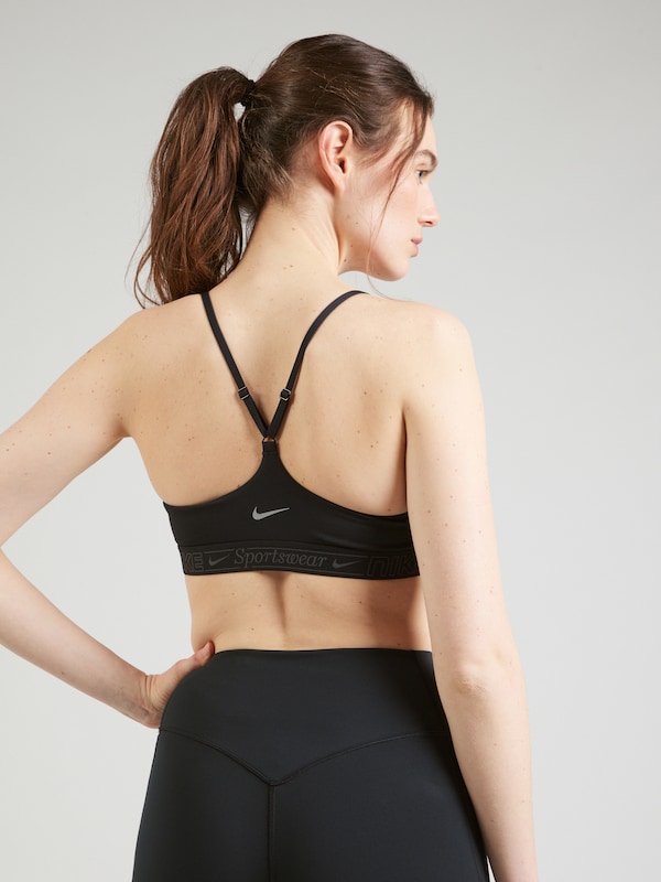 NIKE Bustino Reggiseno Sportivo 'INDY' In Nero