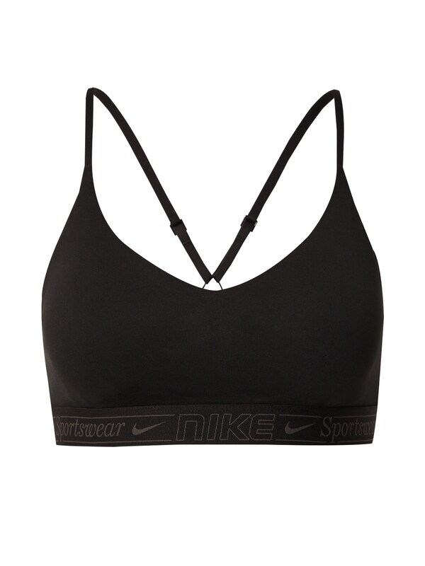 NIKE Bustino Reggiseno sportivo 'INDY' in Nero