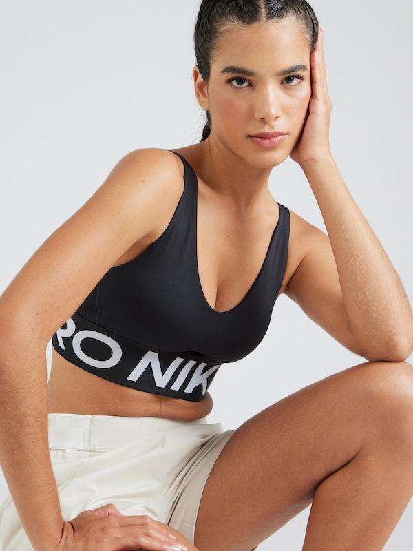 NIKE Bustino Reggiseno Sportivo 'INDY' In Nero