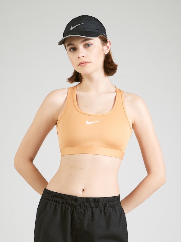 NIKE Bustino Reggiseno Sportivo 'Swoosh' In Arancione Pastello