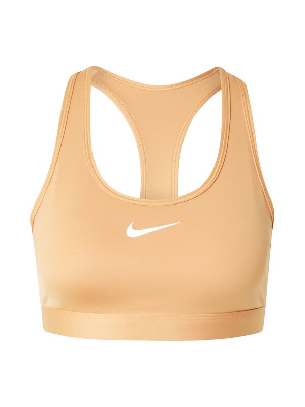 NIKE Bustino Reggiseno sportivo 'Swoosh' in Arancione Pastello