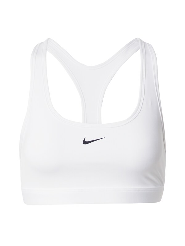 NIKE Bustino Reggiseno sportivo 'Swoosh' in Bianco