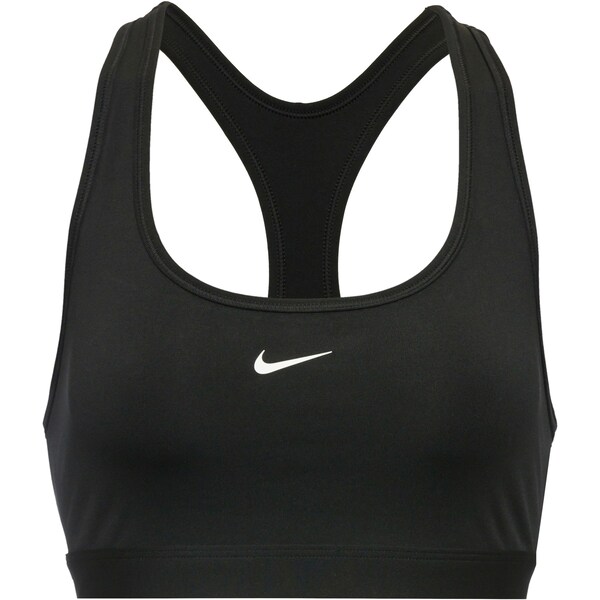 NIKE Bustino Reggiseno sportivo 'SWOOSH' in Nero