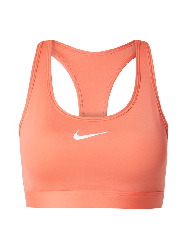 NIKE Bustino Reggiseno sportivo 'SWOOSH' in Rosso Arancione