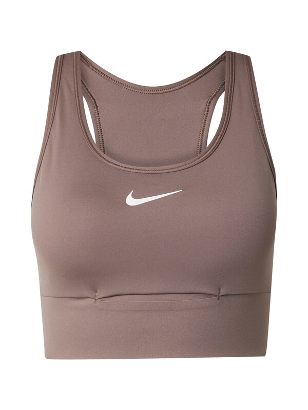 NIKE Bustino Reggiseno sportivo 'SWSH' in Marrone