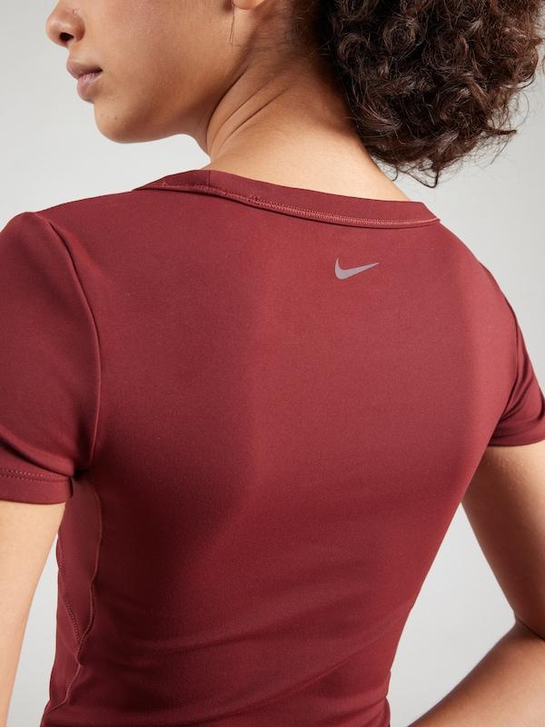 NIKE Maglia Funzionale 'ONE' In Rosso Scuro