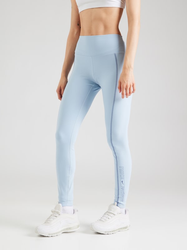 NIKE Skinny Pantaloni Sportivi 'One' In Navy Blu Chiaro