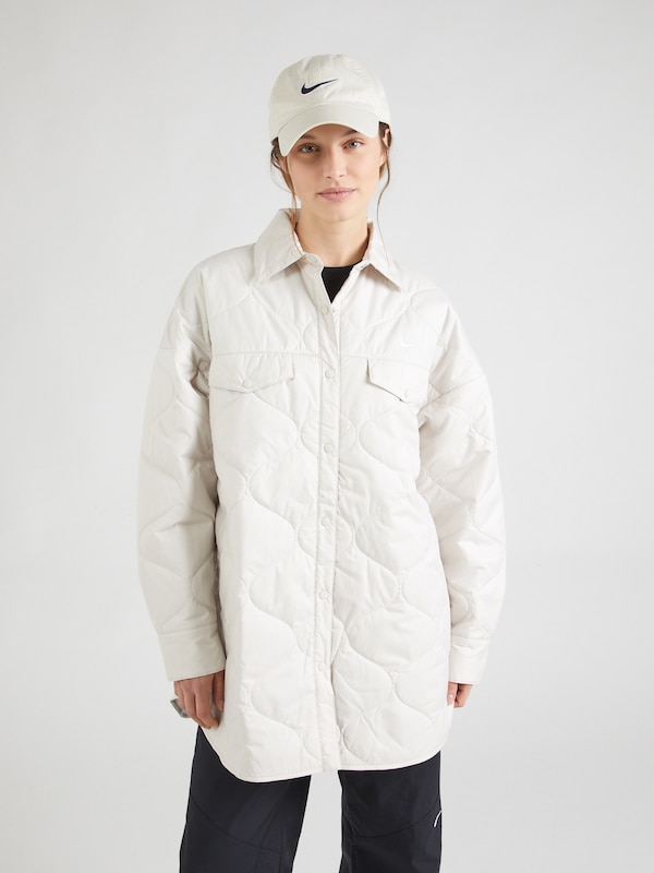 Nike Sportswear Giacca Di Mezza Stagione 'ESSNTL' In Beige Chiaro