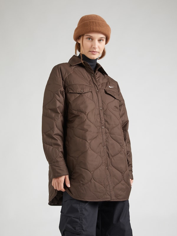Nike Sportswear Giacca Di Mezza Stagione 'ESSNTL' In Marrone Scuro