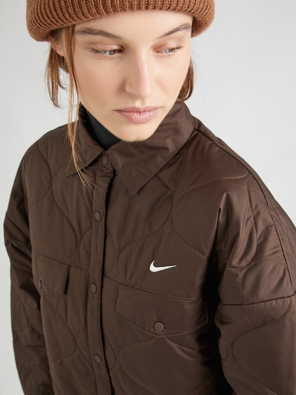 Nike Sportswear Giacca Di Mezza Stagione 'ESSNTL' In Marrone Scuro