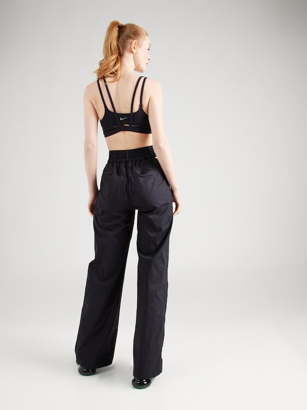Nike Sportswear Wide Leg Pantaloni Con Pieghe In Nero