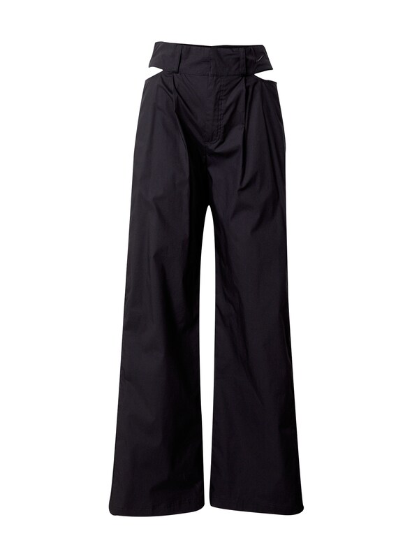 Nike Sportswear Wide Leg Pantaloni Con Pieghe In Nero