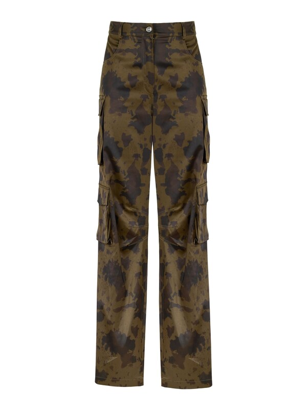 NOCTURNE Loosefit Pantaloni cargo in Terra D'ombra Marrone Scuro