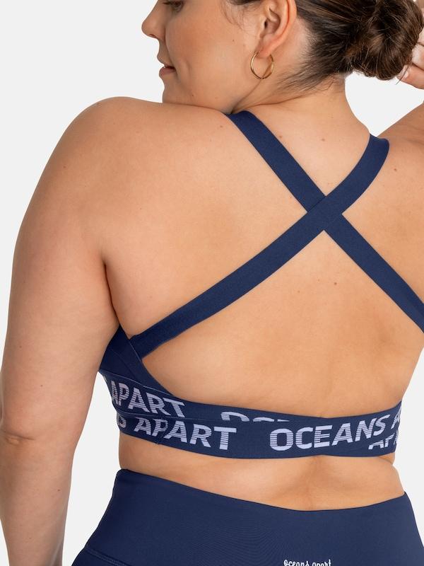 OCEANSAPART Bustino Reggiseno Sportivo 'Beauty' In Blu Scuro