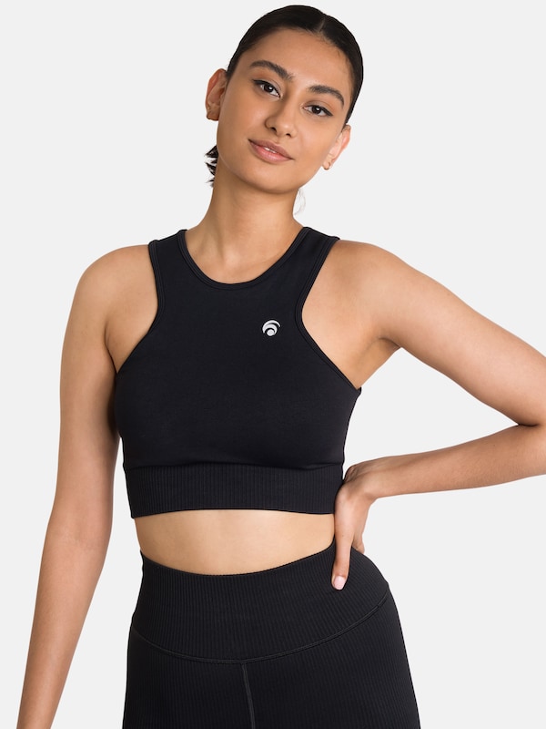 OCEANSAPART Bustino Reggiseno Sportivo 'Brooklyn' In Nero