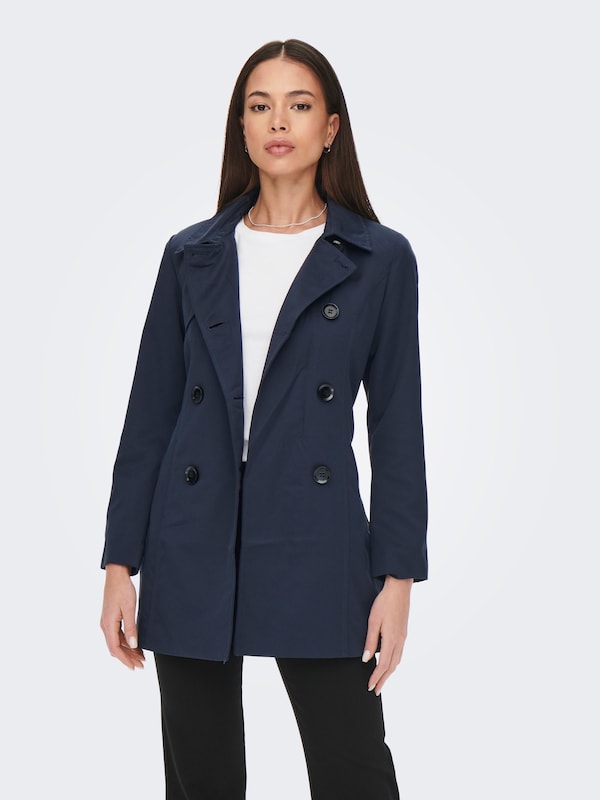 ONLY Cappotto Di Mezza Stagione 'Valerie' In Navy