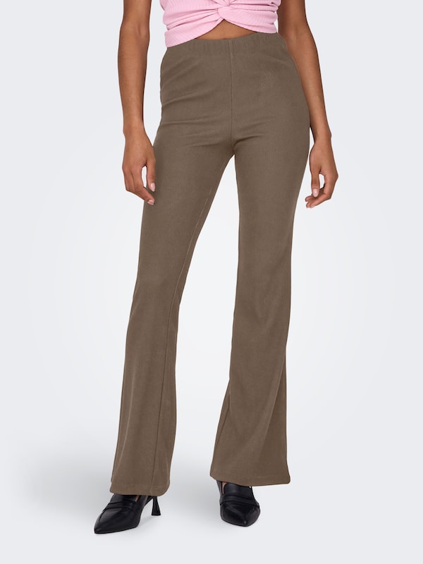 ONLY Flared Leggings 'ONLFEVER' In Cioccolato
