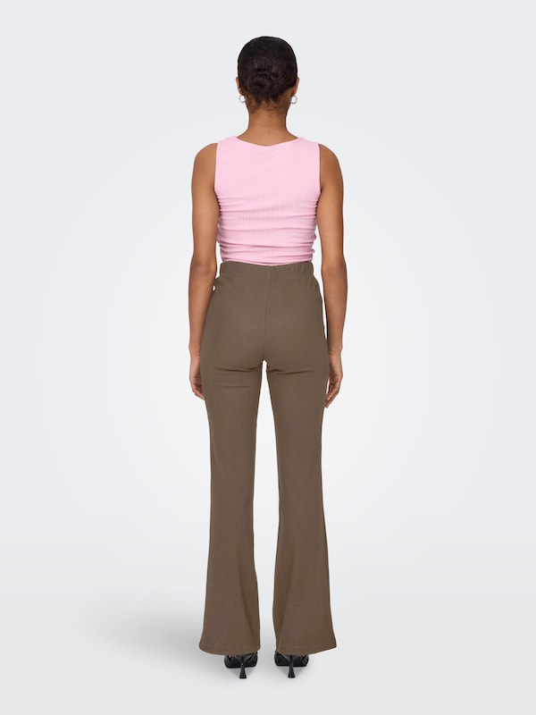 ONLY Flared Leggings 'ONLFEVER' In Cioccolato