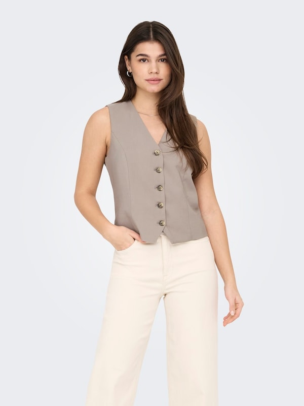 ONLY Gilet Da Completo In Greige