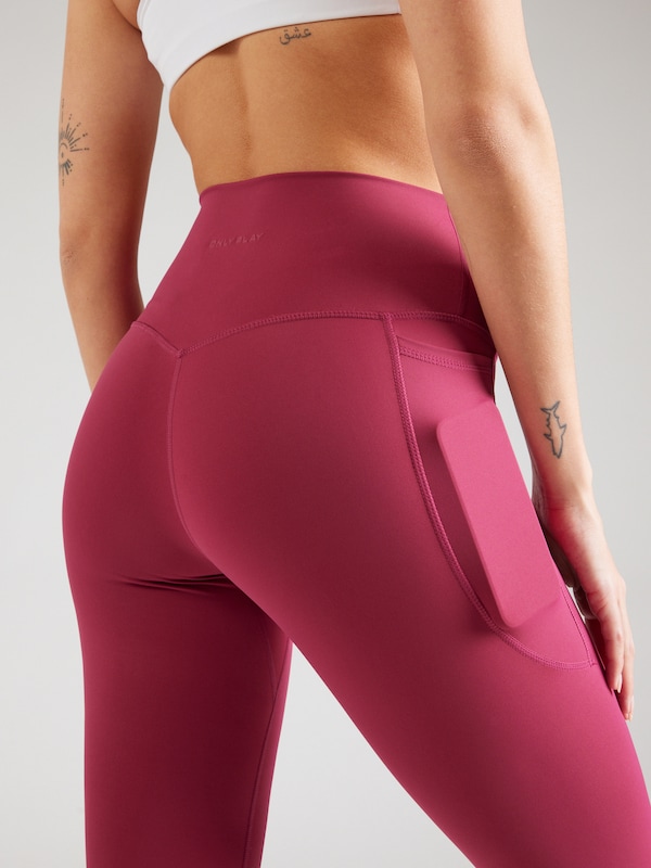 ONLY PLAY Skinny Pantaloni Sportivi 'ONPJAM-SANA' In Rosso