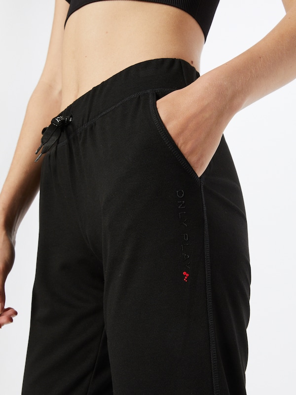 ONLY PLAY Tapered Pantaloni Sportivi In Nero