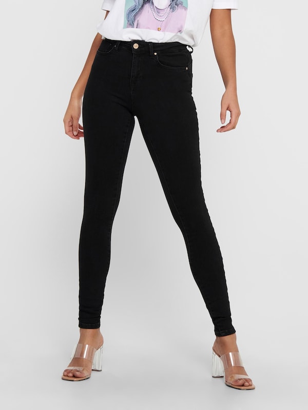 ONLY Skinny Jeans 'Power' In Nero Denim