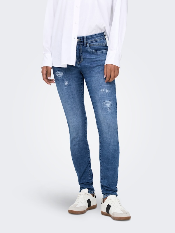ONLY Slimfit Jeans 'ONLRush' In Blu Denim