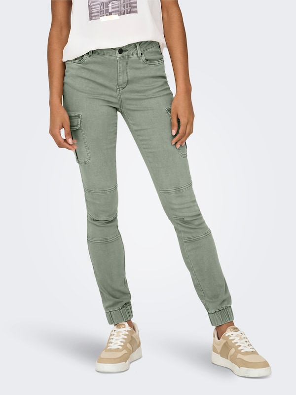 ONLY Slimfit Pantaloni Cargo 'MISSOURI' In Smeraldo