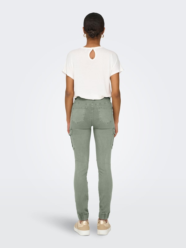 ONLY Slimfit Pantaloni Cargo 'MISSOURI' In Smeraldo