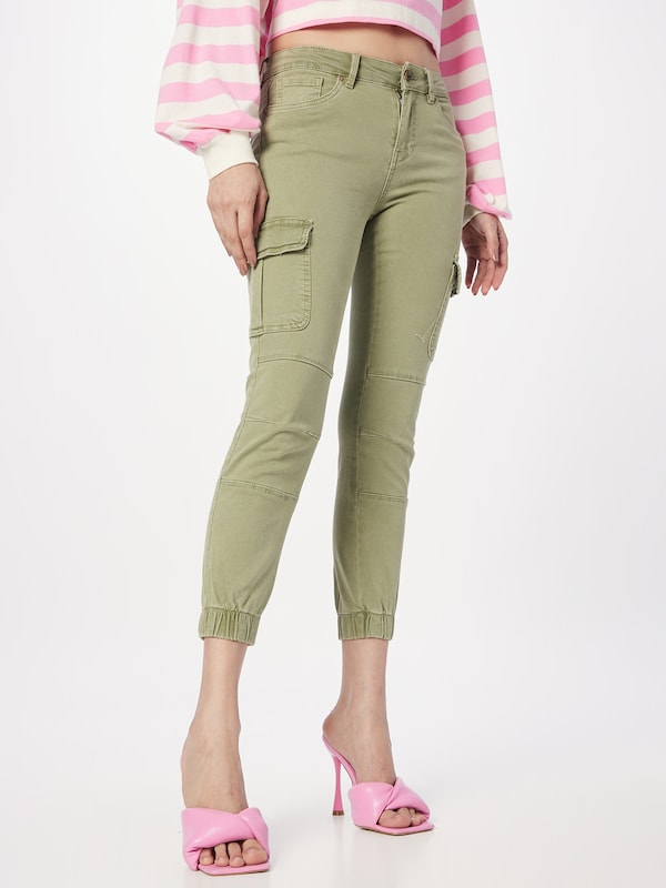 ONLY Slimfit Pantaloni Cargo 'ONLMissouri' In Kiwi
