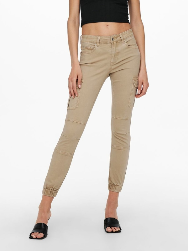 ONLY Slimfit Pantaloni Cargo 'ONLMissouri' In Sabbia