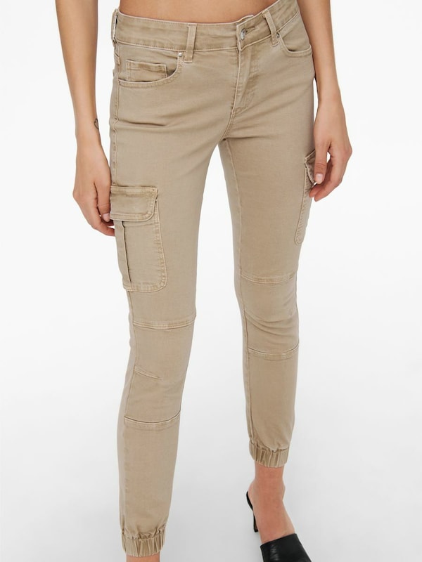 ONLY Slimfit Pantaloni Cargo 'ONLMissouri' In Sabbia