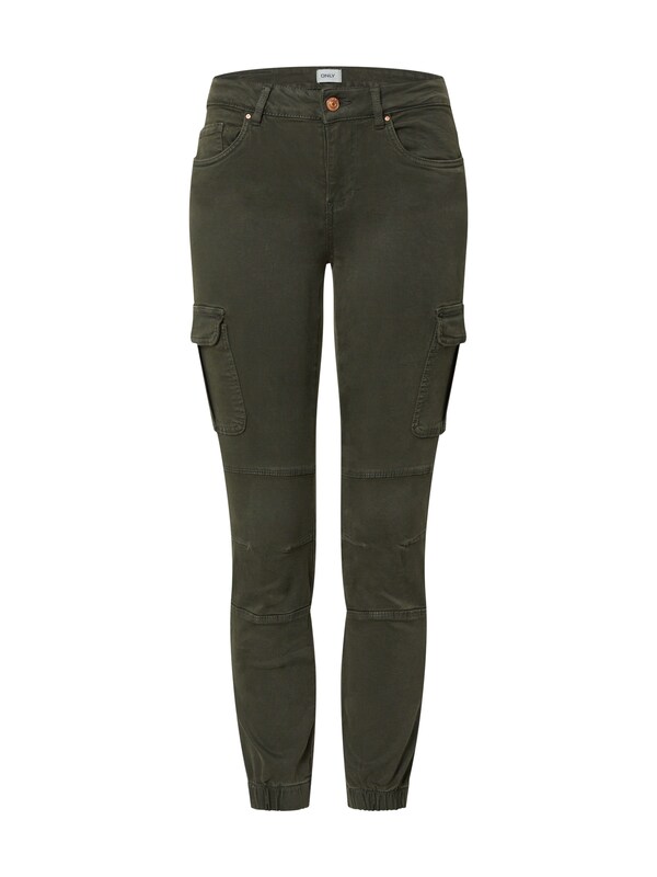 ONLY Slimfit Pantaloni cargo 'ONLMissouri' in Verde Scuro