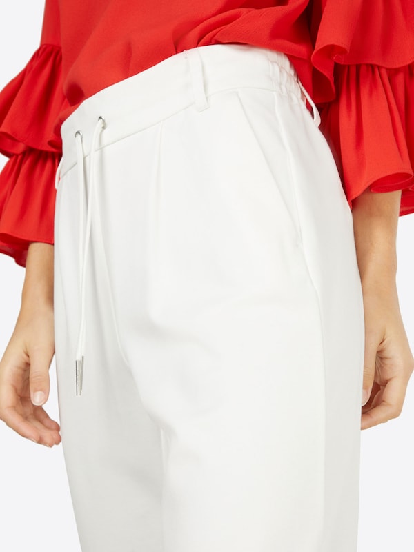 ONLY Slimfit Pantaloni Con Pieghe 'ONLPoptrash' In Bianco