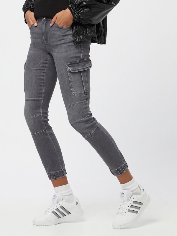 ONLY Tapered Jeans Cargo 'ONLMissouri' In Grigio Denim