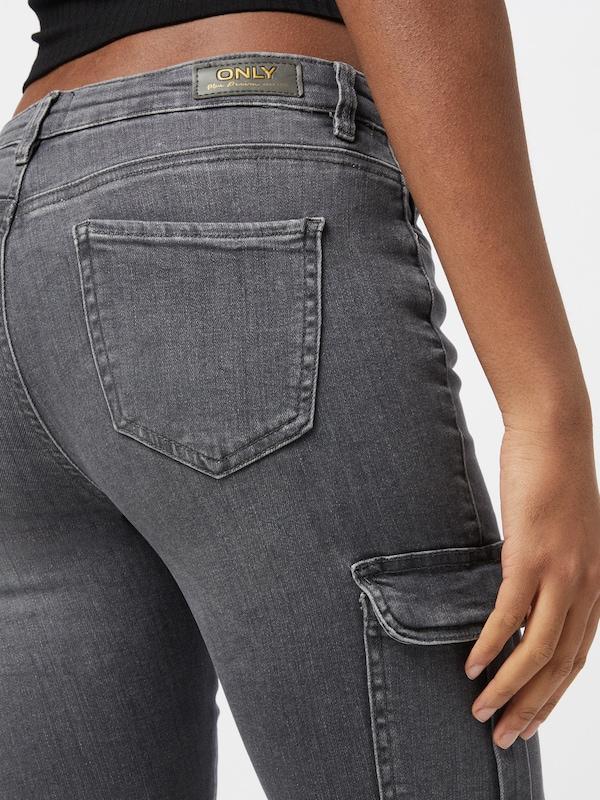 ONLY Tapered Jeans Cargo 'ONLMissouri' In Grigio Denim