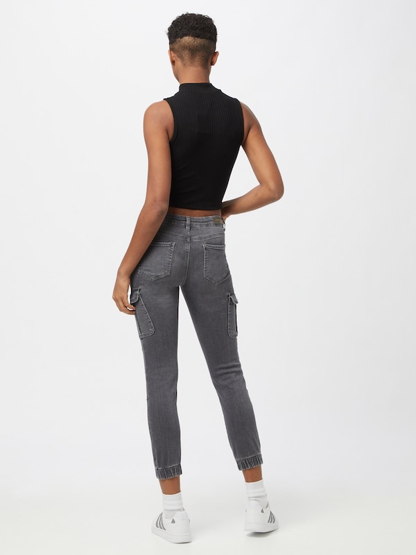 ONLY Tapered Jeans Cargo 'ONLMissouri' In Grigio Denim