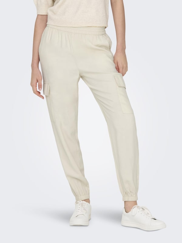 ONLY Tapered Pantaloni Cargo 'Aris' In Beige Chiaro