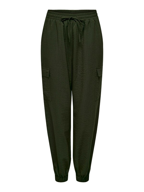 ONLY Tapered Pantaloni cargo 'Katinka' in Verde Scuro
