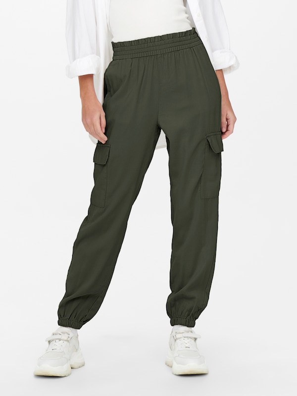 ONLY Tapered Pantaloni Cargo 'ONLARIS' In Abete