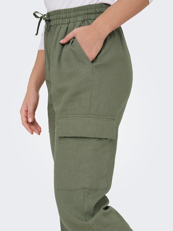 ONLY Tapered Pantaloni Cargo 'ONLCaro' In Canna