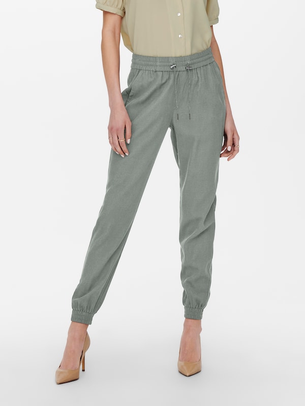 ONLY Tapered Pantaloni 'ONLKelda-Emery' In Verde Chiaro