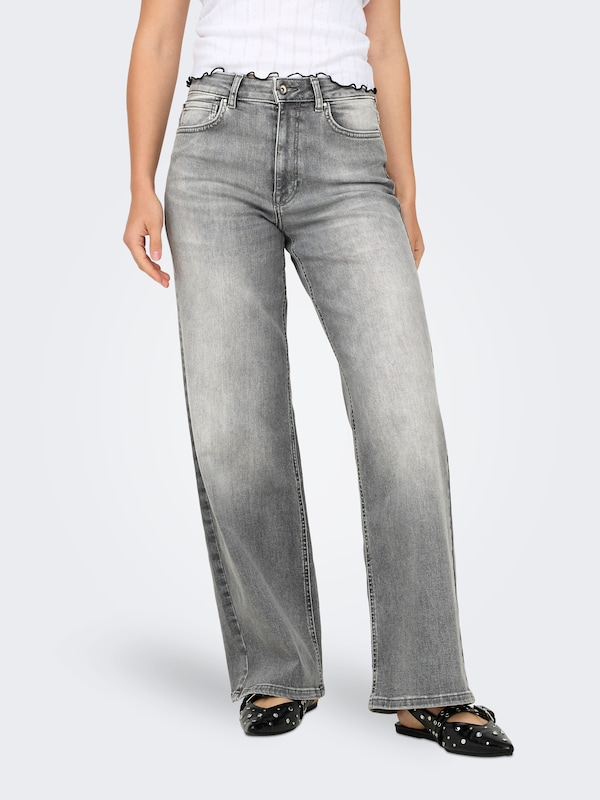 ONLY Wide Leg Jeans 'ONLMADISON BLUSH' In Grigio Denim