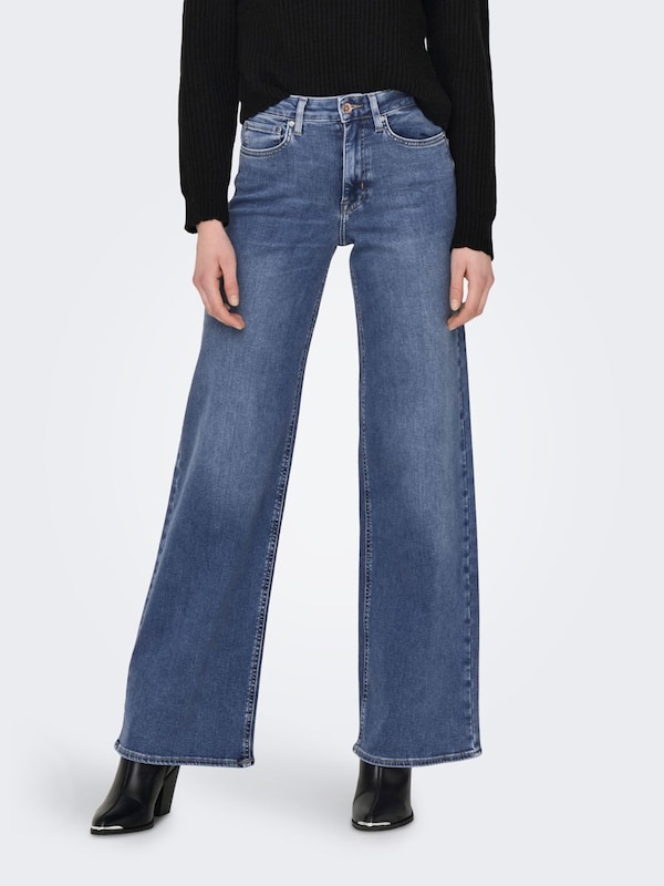 ONLY Wide Leg Jeans 'ONLMadison' In Blu Denim