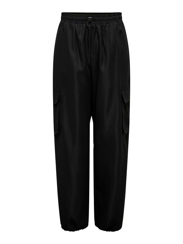 ONLY Wide Leg Pantaloni Cargo 'ONLCashi' In Nero
